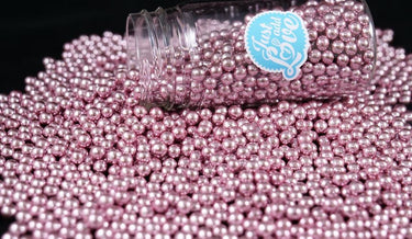 Sprinkles E Pérolas - Pérolas Metalizada Rosa - 75g